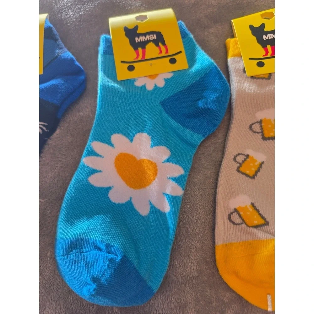 Me My Socks And I MMSI Kids Novelty Ankle Socks 12 Pair Bundle Multi Print New